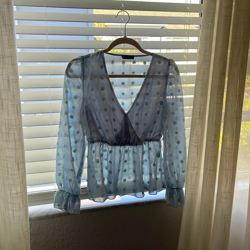 SHEIN peplum top
